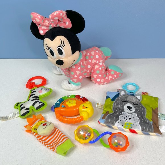Lot of Baby Infant Toddler Developmental Learning Toys Vtech Disney Minnie Mouse - Picture 1 of 8